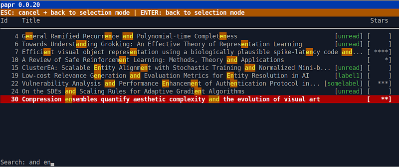 Papr command-line tool interface