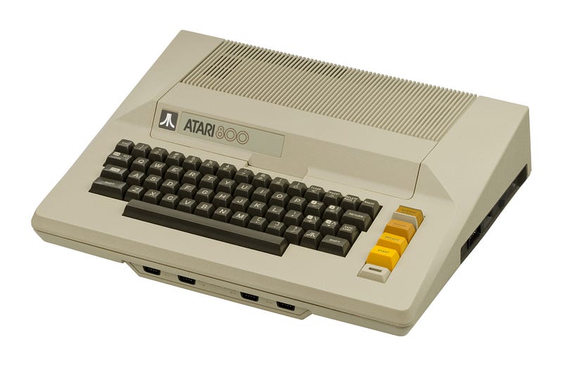 Atari 800 home computer, a pioneer in personal computing.