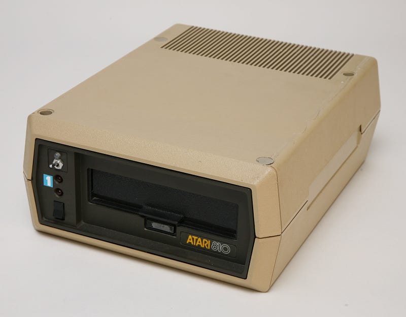 Atari 810 Floppy Disk Drive, essential for data storage.