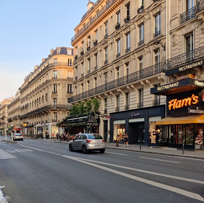 A serene street in Paris, illustrating a different pace.