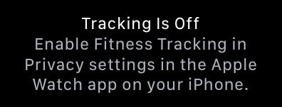 Fitness tracking limitations on Apple Watch