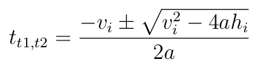 Simplified quadratic equation