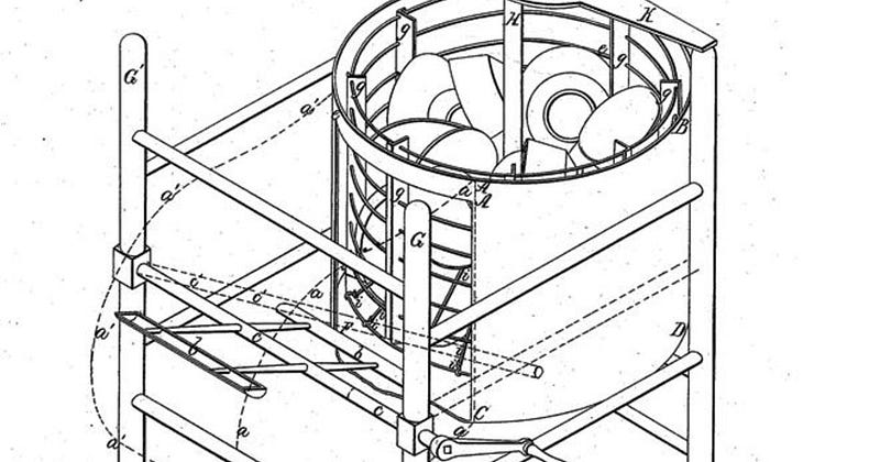 First patent for an automated dishwasher