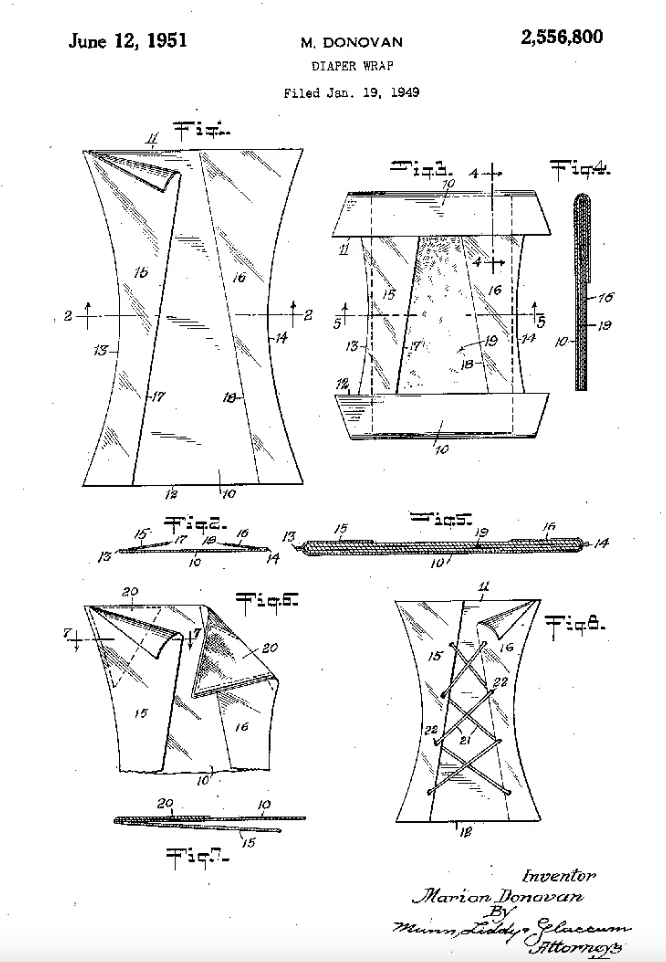 Marion Donovan with her diaper invention