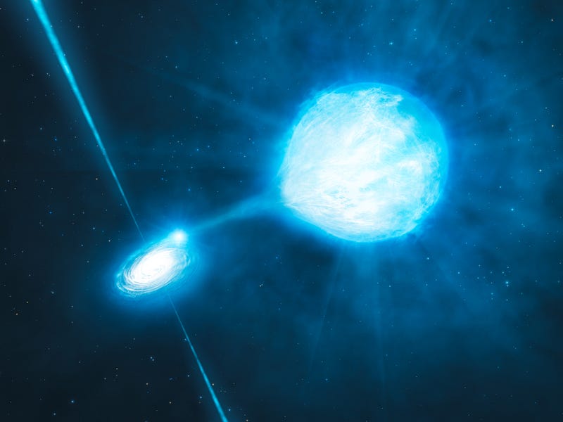 Black hole consuming a neutron star