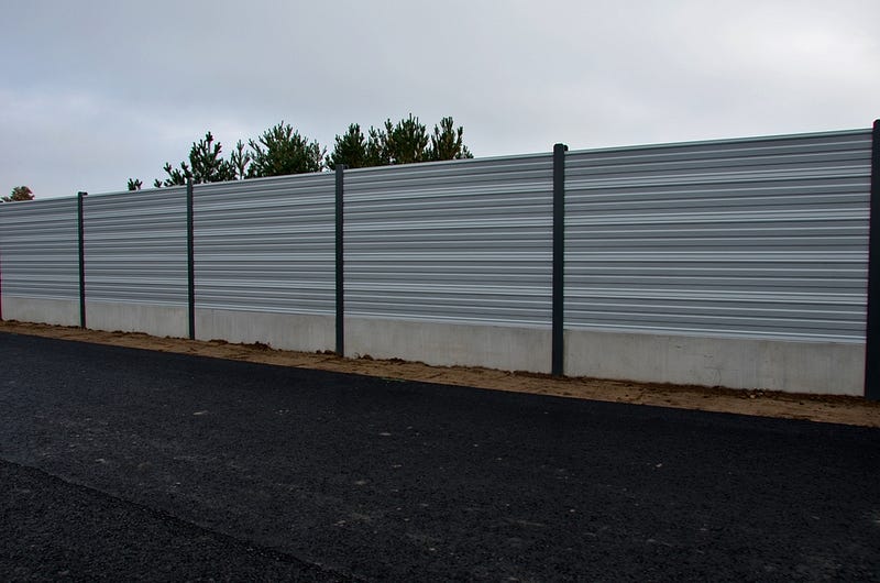 Noise barriers helping reduce highway sound