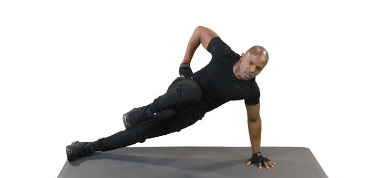 Side Plank Dip Exercise Demonstration