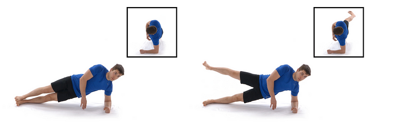 Side Plank Leg Raise Exercise Demonstration