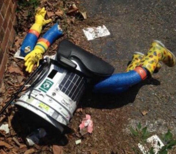 Remains of Hitchbot