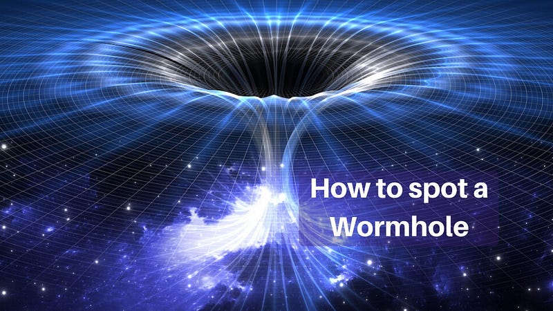 Artistic representation of a wormhole concept