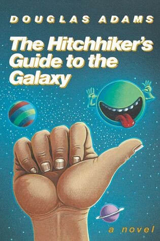 Cover of *The Hitchhiker’s Guide to the Galaxy*