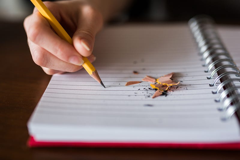 A writer's workspace filled with creativity