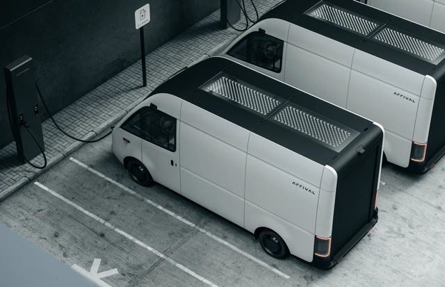 Versatile charging options for the Arrival van