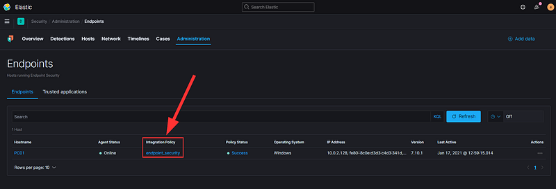 Elastic Agent in detect mode