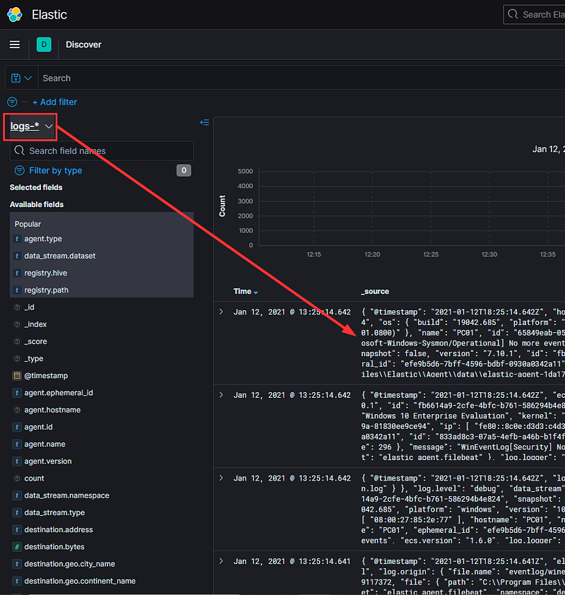 Elastic Agent logs