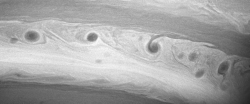 Storms on Saturn