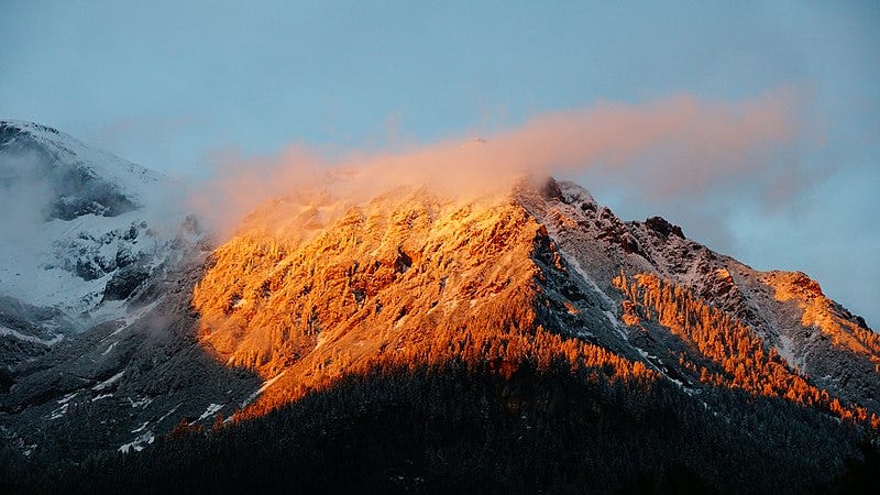 Burning Mountain, Australia, showcasing the coal seam