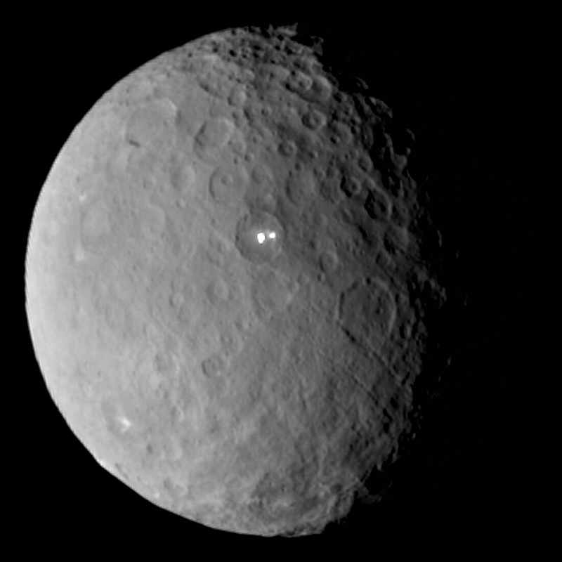 Ceres, the largest object in the asteroid belt