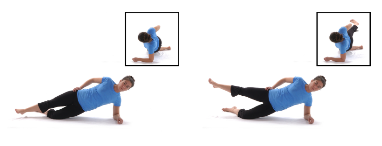 Modified Side Plank with Leg Raise Exercise