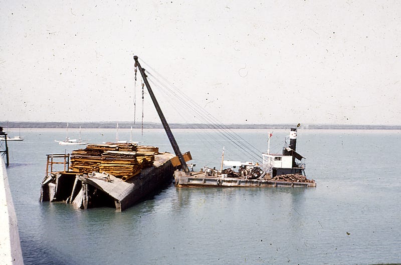 Pre-war steel retrieved from shipwrecks.