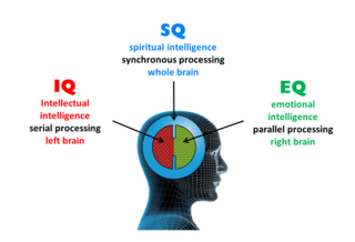 Diagram illustrating components of spiritual intelligence