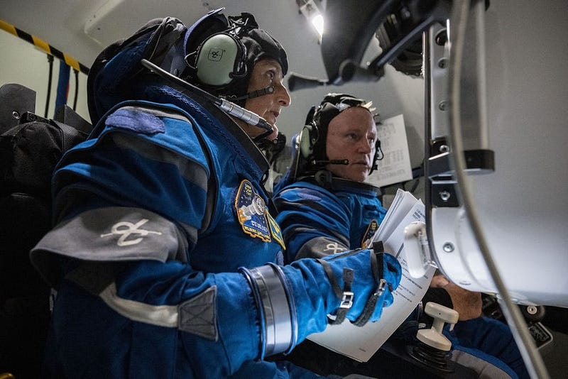 Astronauts aboard the International Space Station