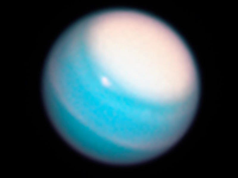 Hubble's image of Uranus.